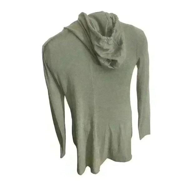 Duluth Trading Co Women's Shirt Dress Green Stretch Long Sleeve Hooded Xs WT22 - Picture 1 of 3